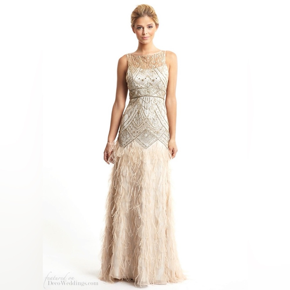 Gatsby Style Wedding/black tie gown - Sz 2 NWT